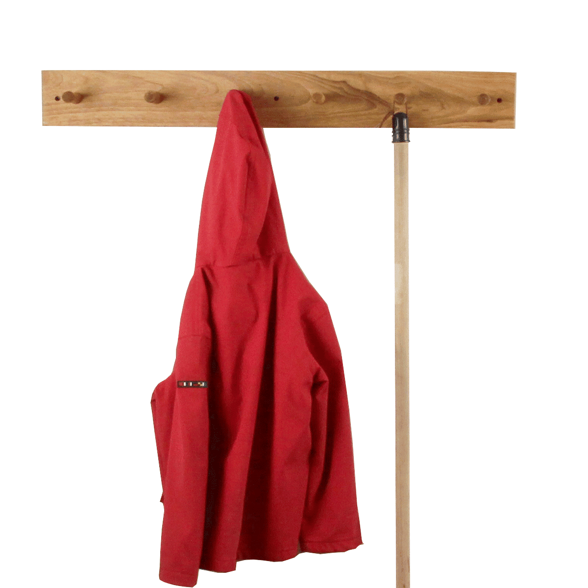 porte manteau en chene massif a 6 pateres