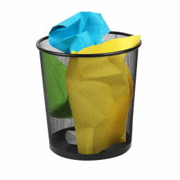 corbeille a papier fushia