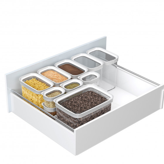 Boîte alimentaire empilable en plastique 2 litres Cuisine