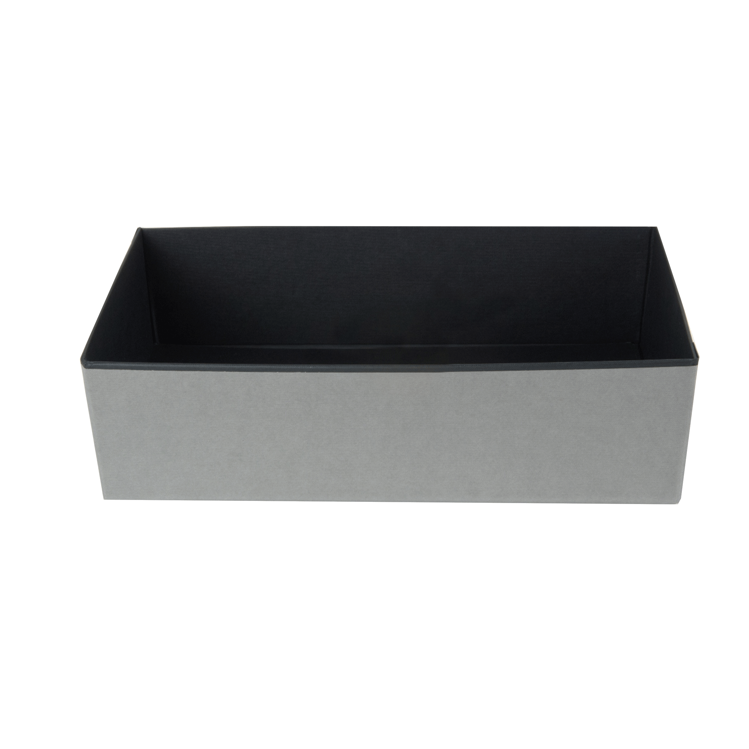 Organisateur de tiroir en carton noir et gris