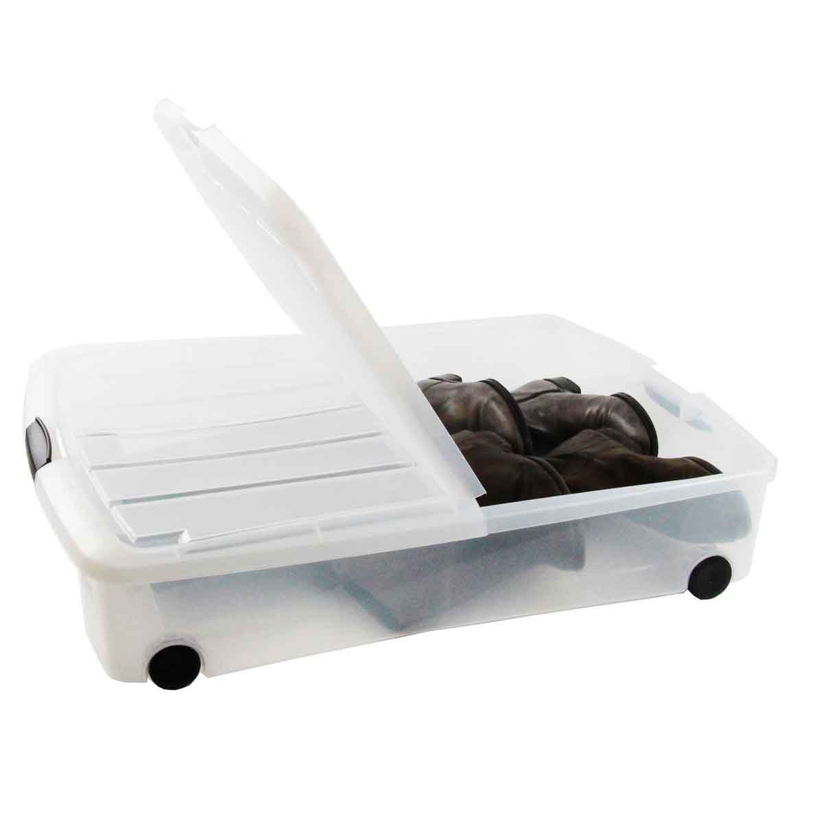 rangement sous lit plastique