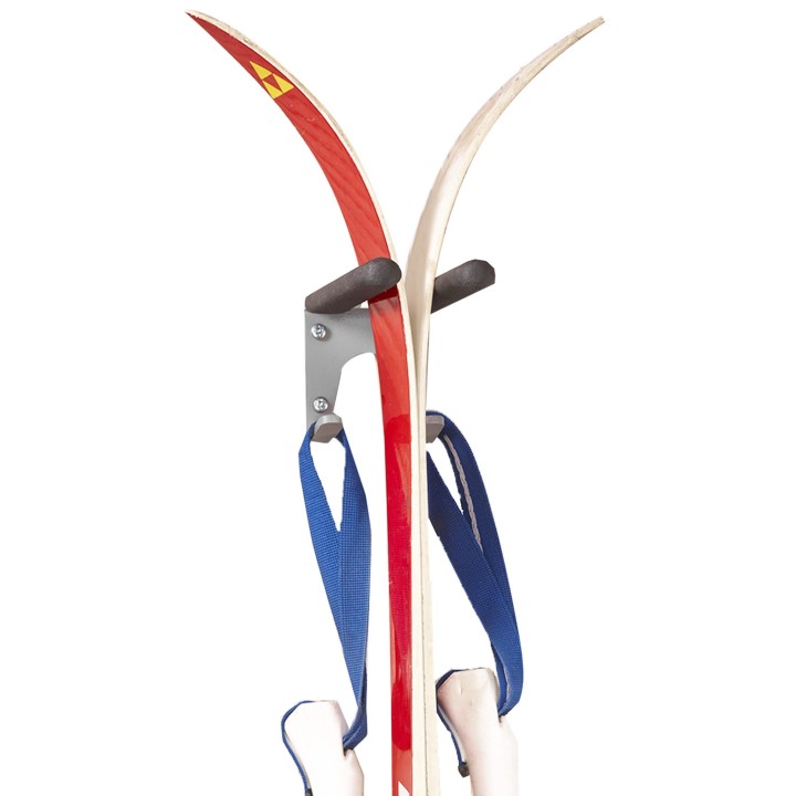 Support mural skis et bâtons - Rangement ski