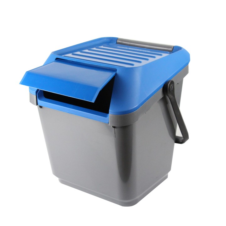 Poubelle de recyclage bleue empilable - Tri - Cuisine