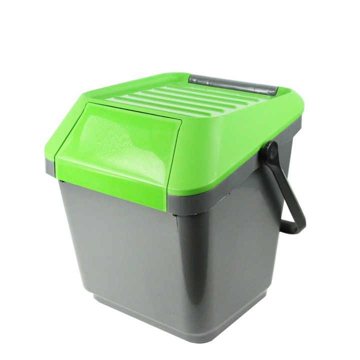 Poubelle de recyclage verte empilable -Tri -Cuisine