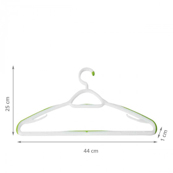 Detail of Lot de 2 cintres en plastique antiglisse