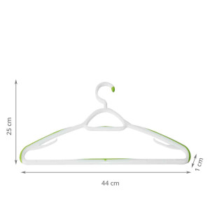 Detail of Lot de 2 cintres en plastique antiglisse