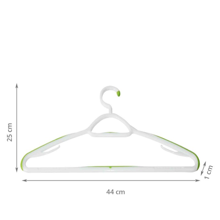 Cintres en plastique antiglisse - Lot de 2
