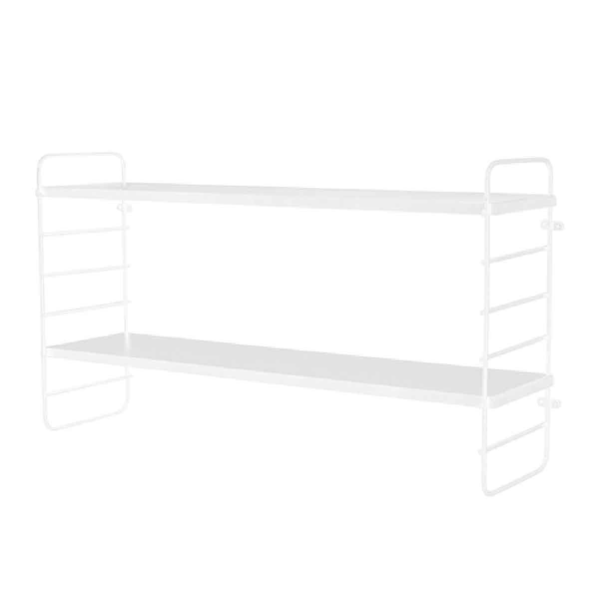 Etagere Murale Blanche A 2 Niveaux