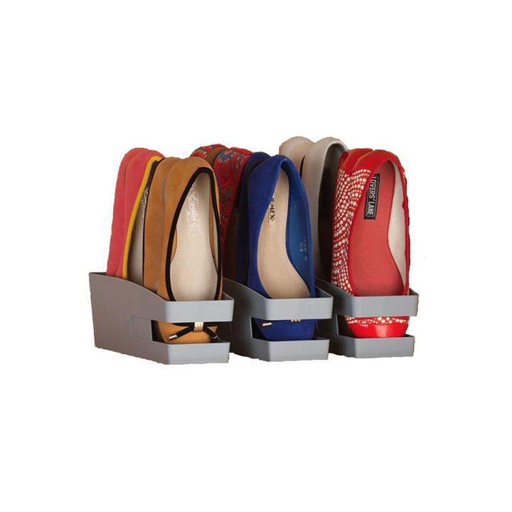 Range chaussures plates gain de place - Lot de 3