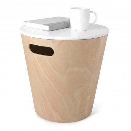 Poubelle De Bureau En Bois Naturel