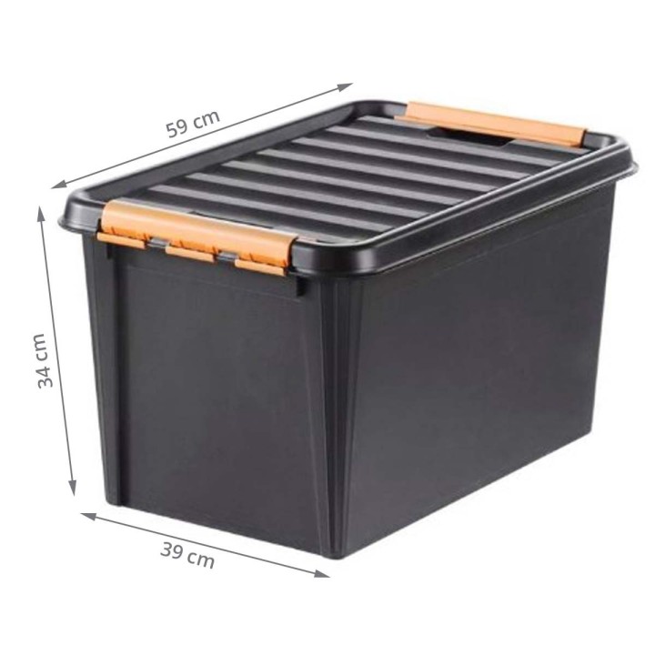 Boîte de rangement incassable - 50 litres