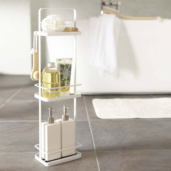 Detail of Etagère de salle de bain étroite sur pied