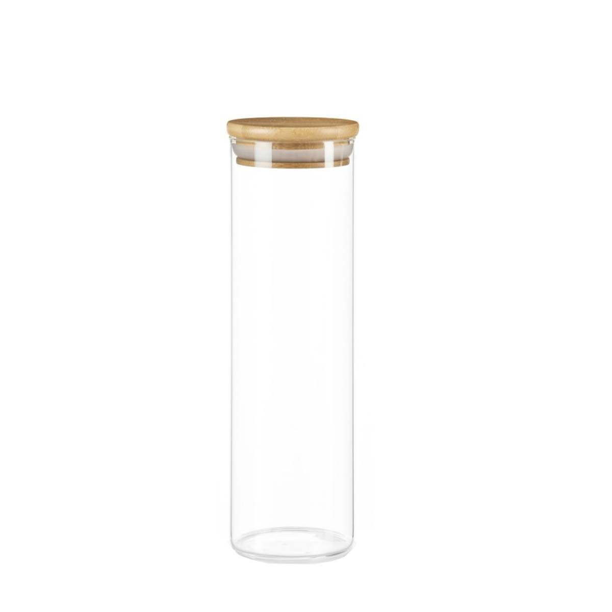 1 Verre De Riz En Gramme Bocal en verre et bois - 1,8 litre - Fabriqué en France