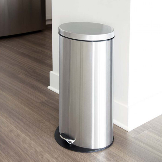 30/ l de capacit/é Acier inoxydable Poubelle /à p/édale
