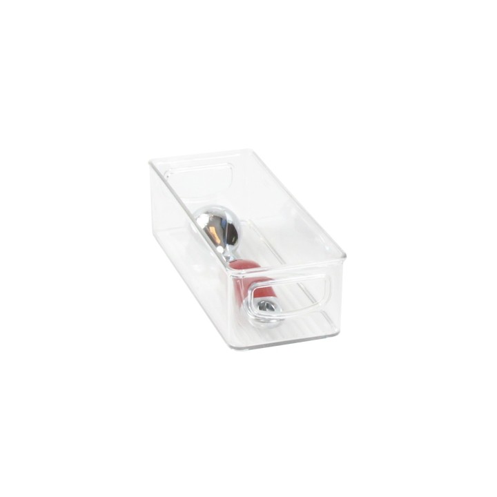 Bac de rangement en plastique transparent