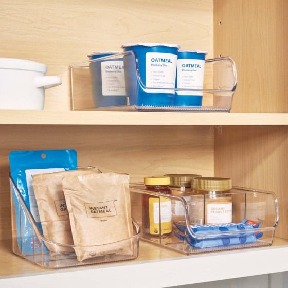 Detail of Organisateur de placard M en plastique transparent