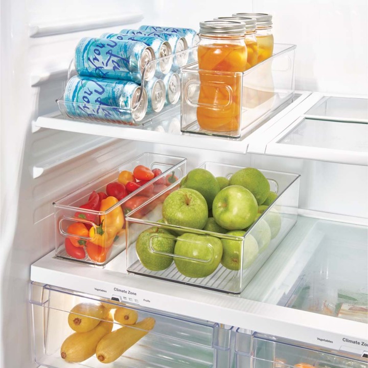 Bac haut et transparent pour placard - Rangement cuisine