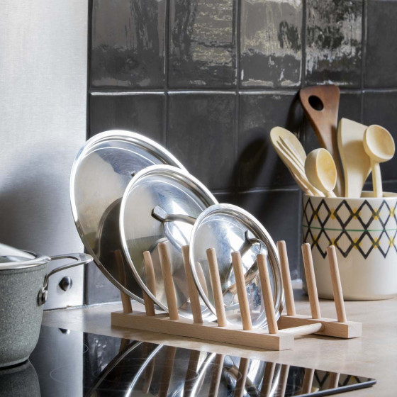 Support De Couverture De Casserole Couvercle De Casserole En Acier