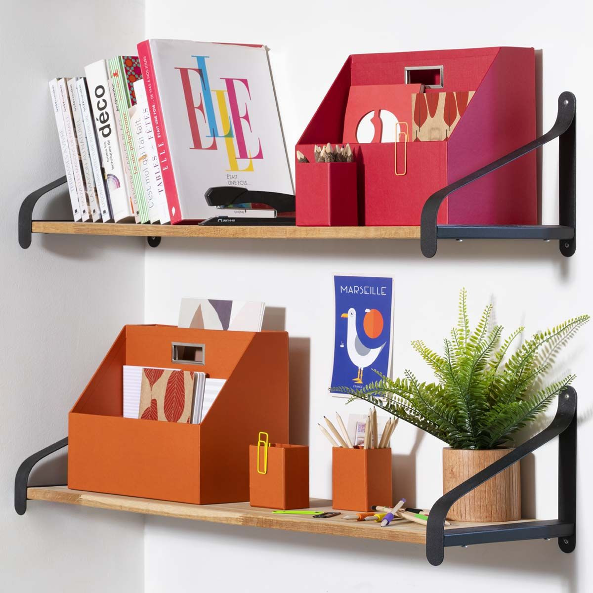 Box De Rangement Pour Bureau Partage Rouge