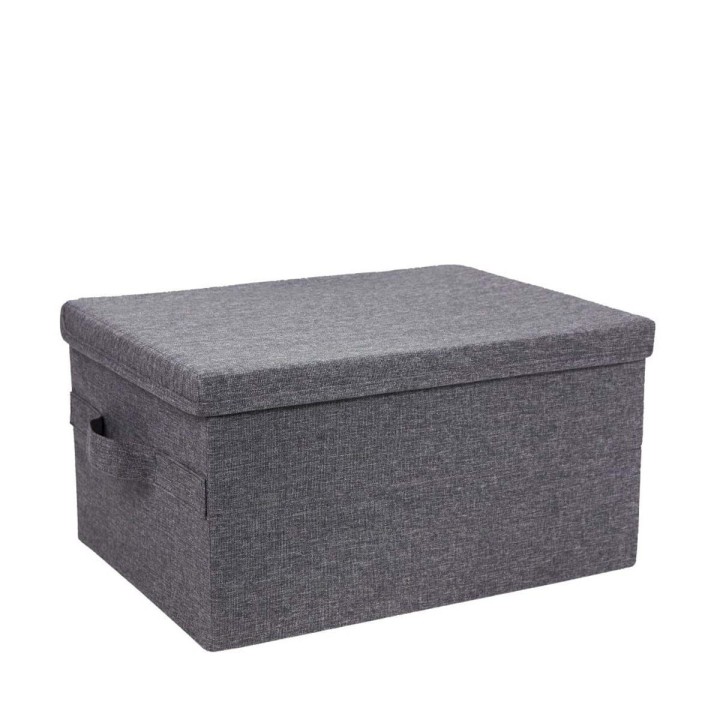 Boîte de rangement avec couvercle - En tissu - 22x30x40
