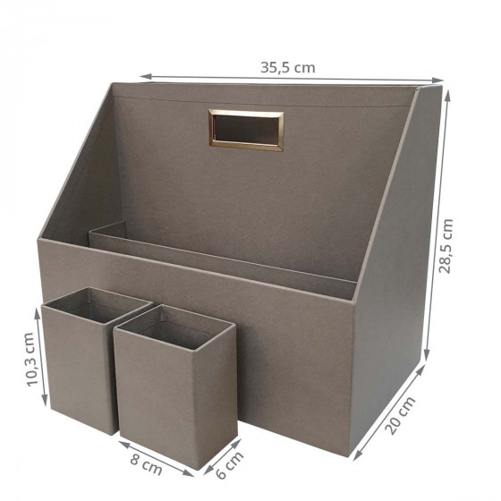 Detail of Casier interne gris pour bureau nomade