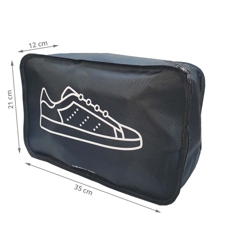 Housse de voyage grise pour baskets - Rangement valise