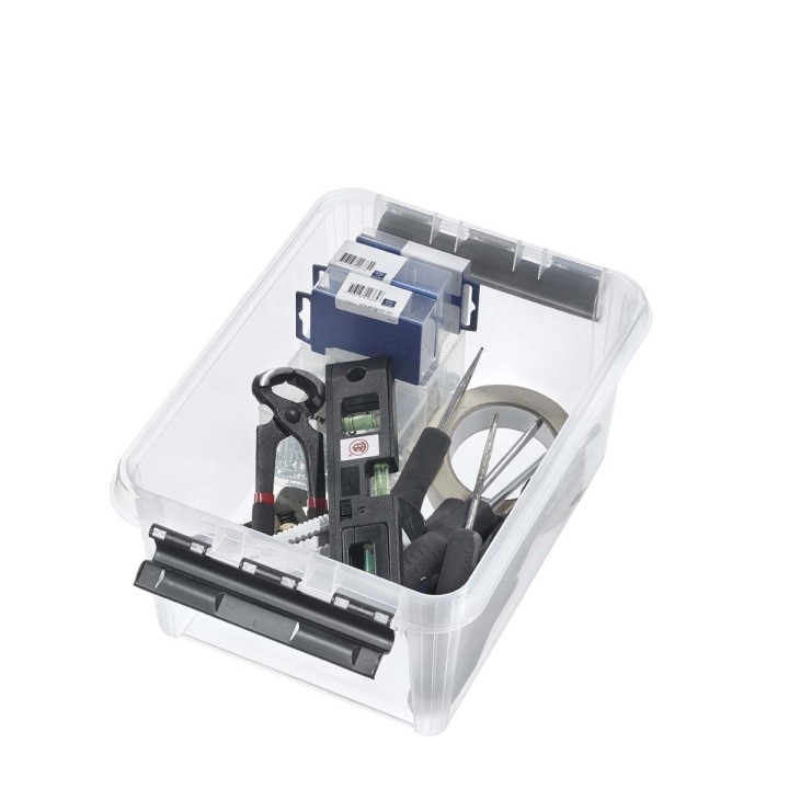 Boîte de rangement plastique transparent - 8 litres