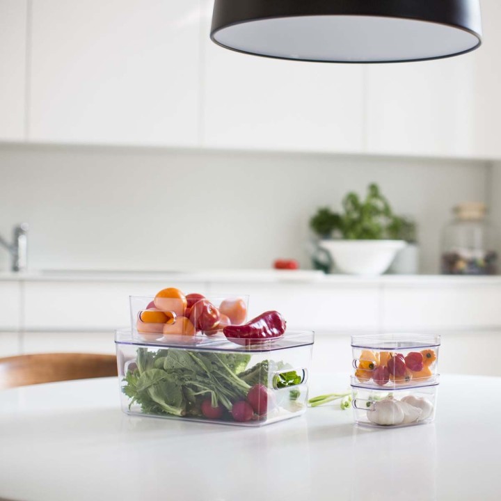 Boîte de rangement transparente pour réfrigérateur - 5,5 L
