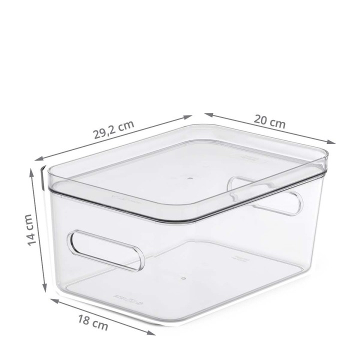 Boîte de rangement transparente pour réfrigérateur - 5,5 L
