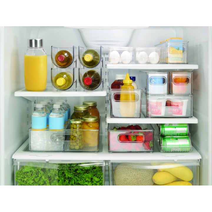 Bac haut et transparent pour placard - Rangement cuisine