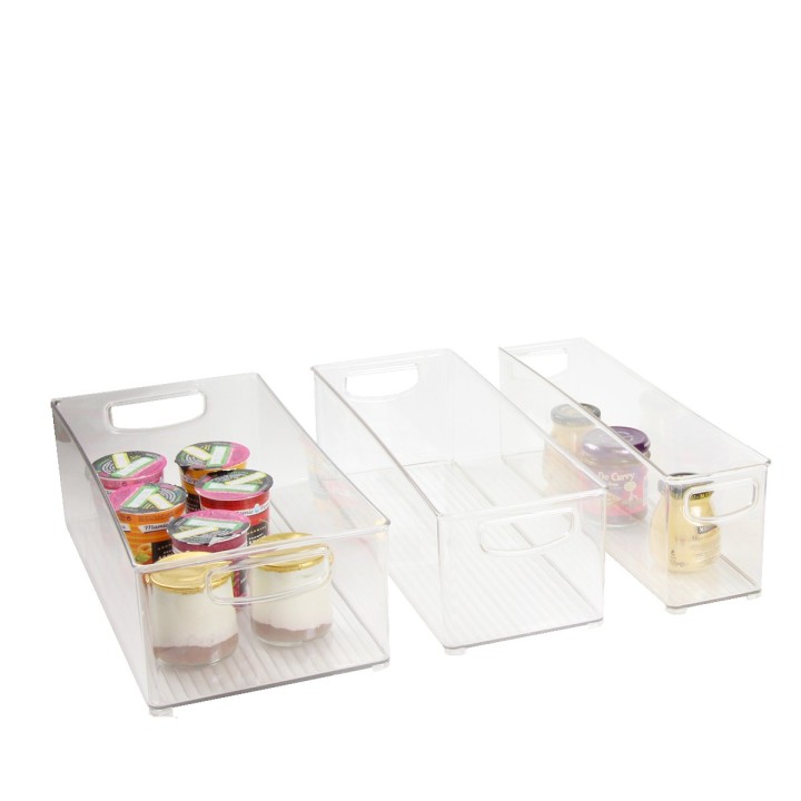 Bac haut et transparent pour placard - Rangement cuisine