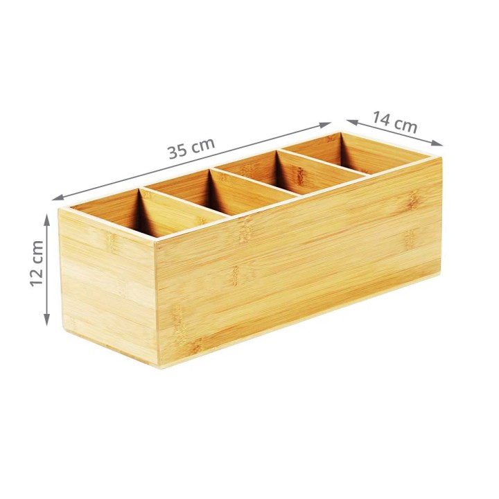 Range couverts vertical en bambou
