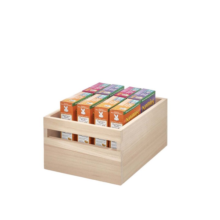 Caisse de rangement en bois léger de Pawlonia - 15x25x19 cm