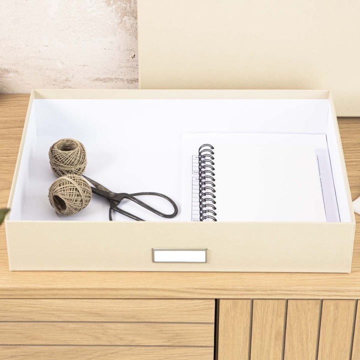 Boîte de rangement A3 - Avec porte-étiquette - 43x31x8,5