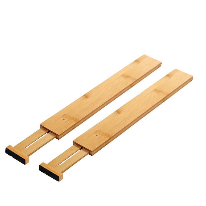 Séparateurs de tiroir en bambou - Extensibles