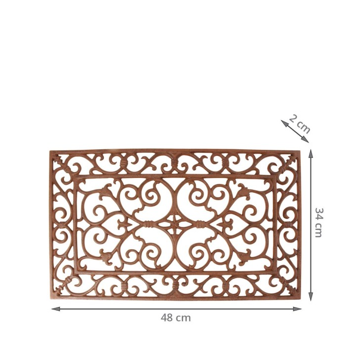 Paillasson en fonte - 48x34 cm - Rectangulaire