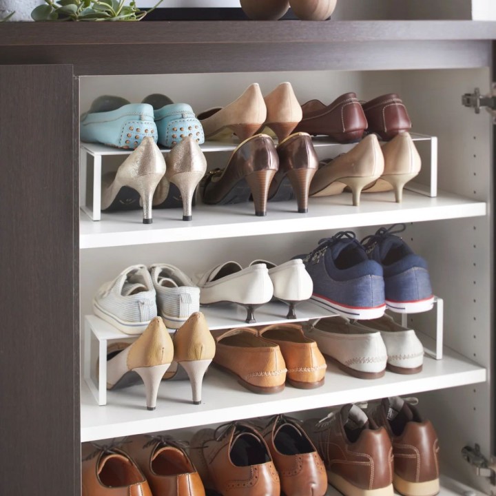 Demi-étagère de placard pour chaussures - Extensible -10x34-60x12