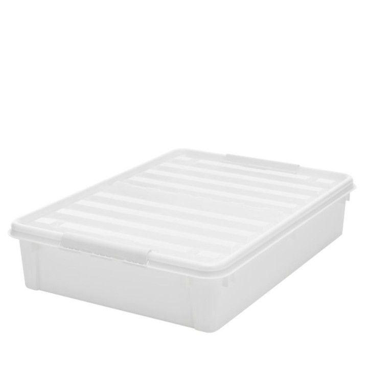 Boîte sous le lit avec couvercle papillon - 60L - 18,5 x 79 x 59 cm