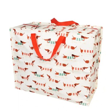 Sac de rangement pour couette - Motif chien saucisse