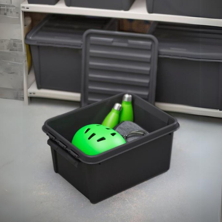 Boîte de rangement en plastique recyclé - 32 litres