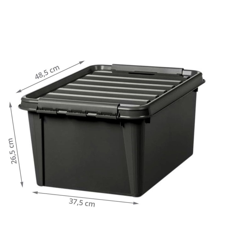 Boîte de rangement en plastique recyclé - 32 litres