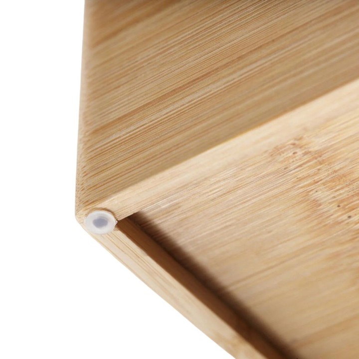 Porte-couverts compact en bois - 8 compartiments - 6x38,4x17,5 cm