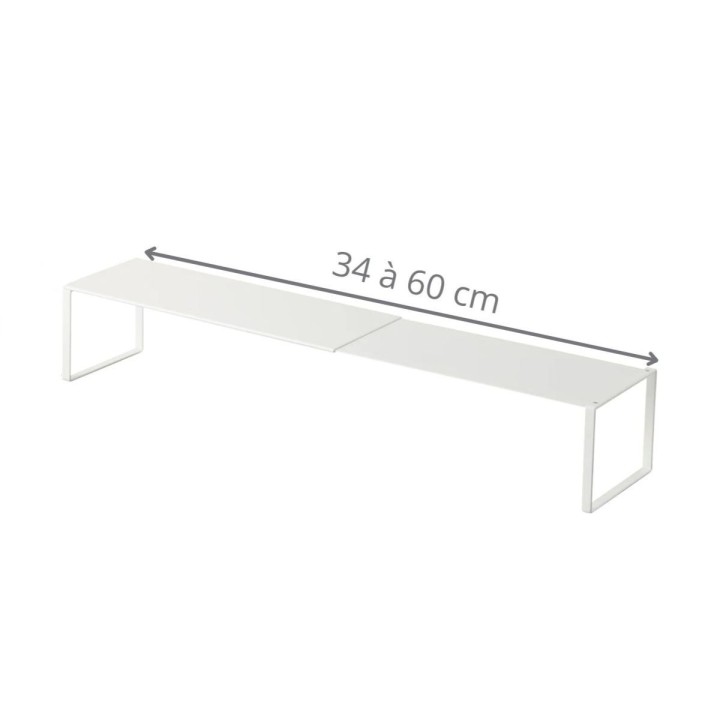 Demi-étagère de placard pour chaussures - Extensible -10x34-60x12