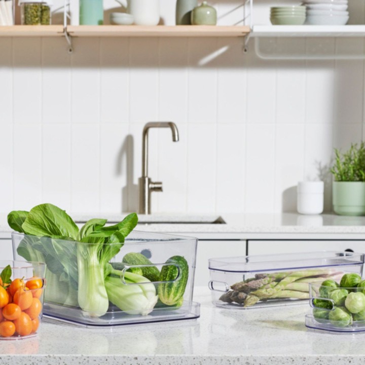 Boîte de rangement transparente pour réfrigérateur - 5,5 L