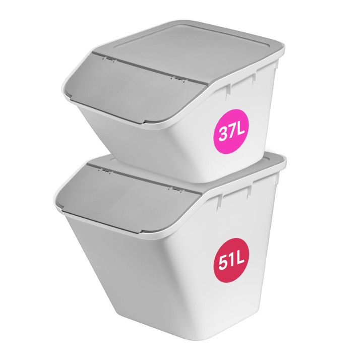 Bac de tri superposable - 51 L