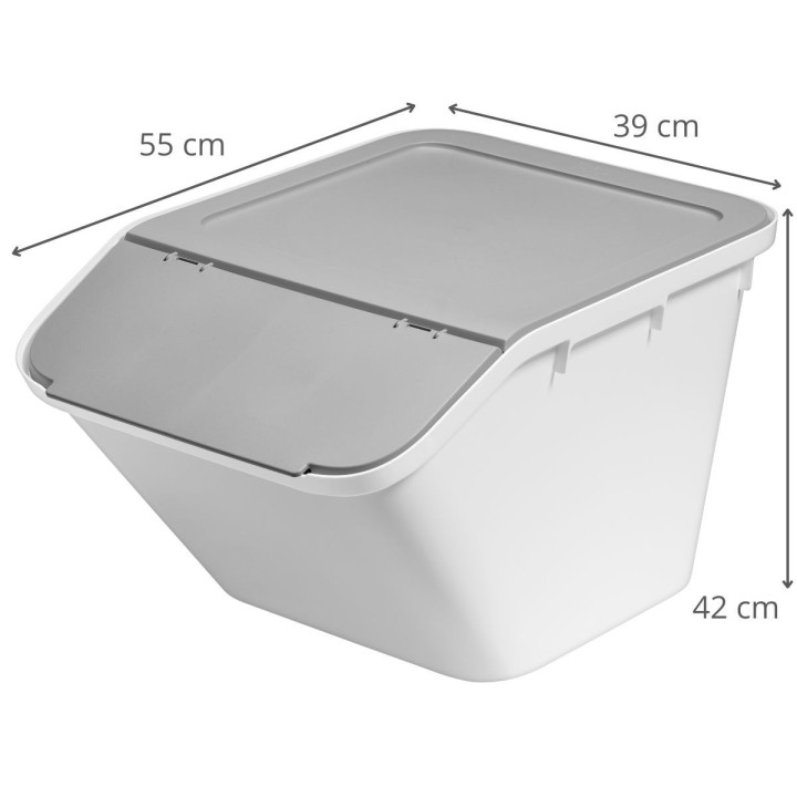 Bac de tri superposable - 51 L