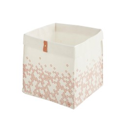 Panier de rangement pliable flexible en polycoton 31x31x31cm