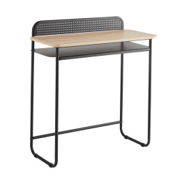 Bureau en métal noir 80x86x37cm