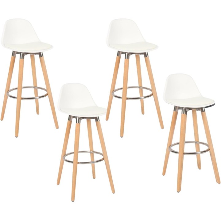 Tabouret de bar avec pieds en bois de hêtre