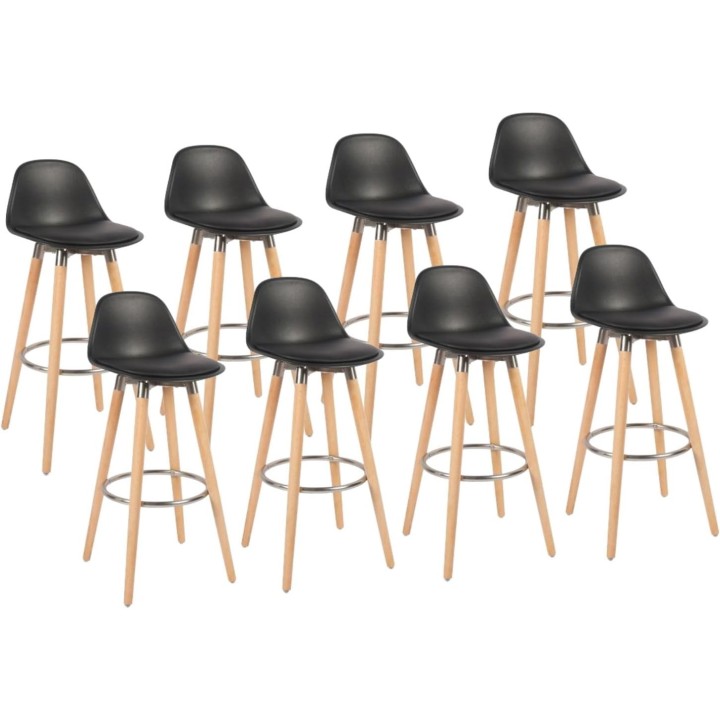 Tabouret de bar avec pieds en bois de hêtre